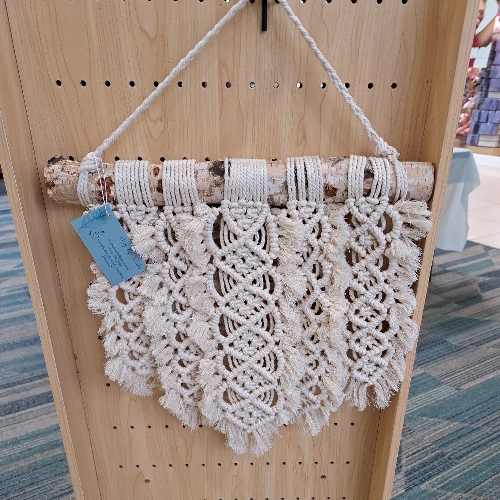 Macrame Feather Wall Hanging